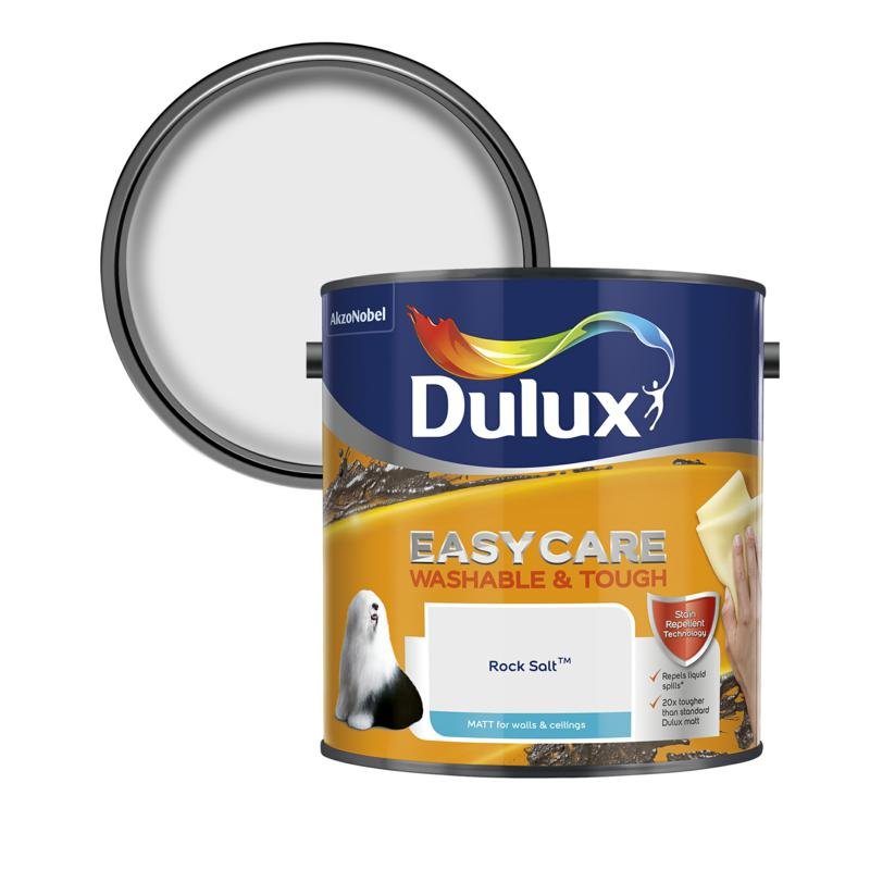 2.5L DULUX EASYCARE MATT ROCK SALT AAA Decorating