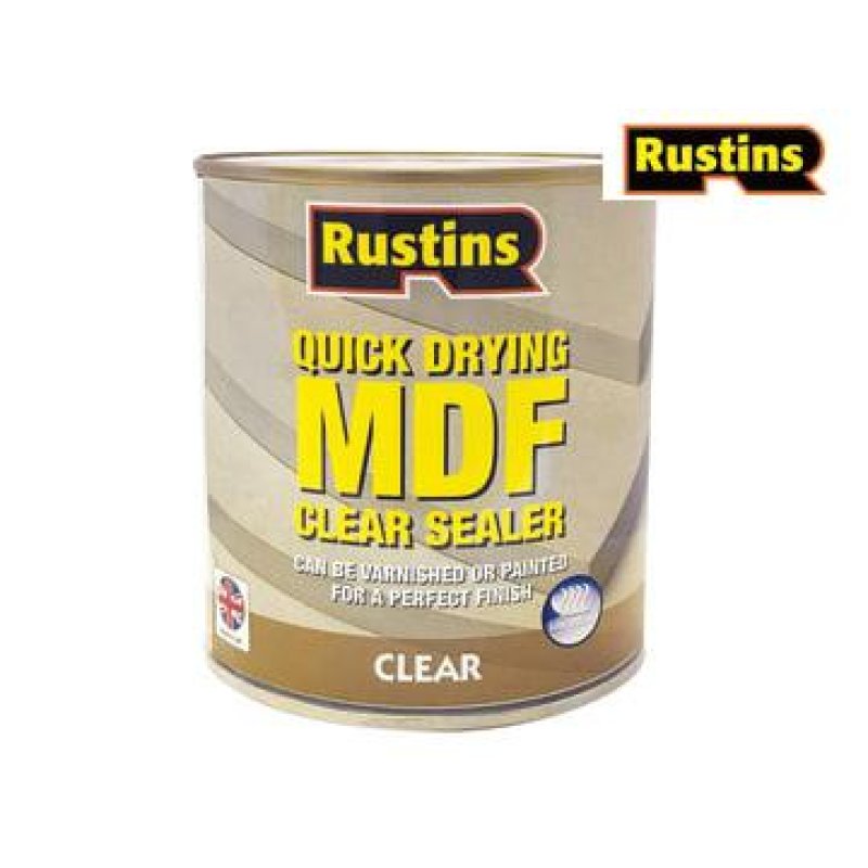 500ML RUSTINS Q/D MDF SEALER CLEAR AAA Decorating