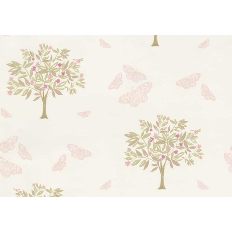 292 JASMINE PINK TREE DESIGN WALLPAPER AAA Decorating